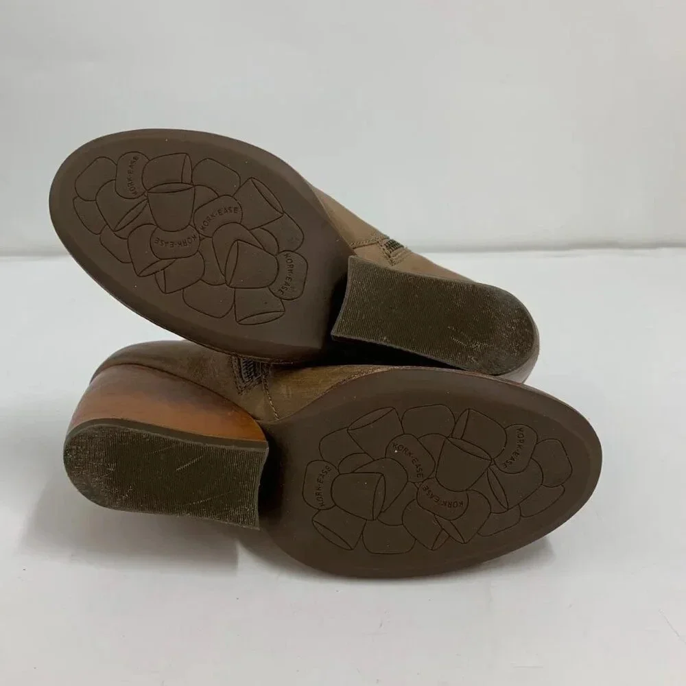 Kork Ease Women's Michelle Leather Side‎ Zip Wedge Bootie Size 8.5